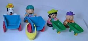 Vintage McDonalds 1989 Charlie Brown Linus Lucy Snoopy Plastikspielzeug Bauernhof Figuren Lot - Bild 1 von 11