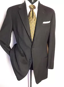VESTIMENTA Mens Sport Coat Jacket Charcoal Gray Textured 2 Button size 40R - Picture 1 of 11