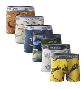 6-Pack Little Boys' Luxury Dinosaur Boxer Briefs Toddler Cotton Underwear Shorts - Picture 1 of 42