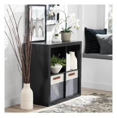 4 cube wood storage organizer, variety of colors - Image 1 of 3