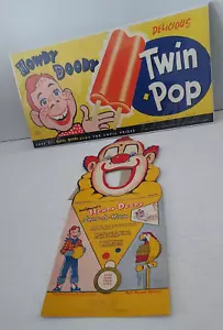 TV Memorabilia Howdy Doody Twin Pop Schild mit Bonus - Bild 1 von 2