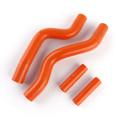 For Suzuki RM 250 RM250 2001-2008 Silicone Radiator Cooling Hose Pipe Orange Foto 1 de 4