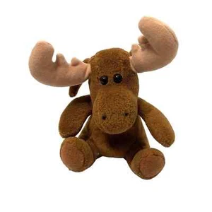 24K Co Gorros Boppers Mikey The Moose Marrón Peluche Animal Juguete de Colección 1997 - Imagen 1 de 6