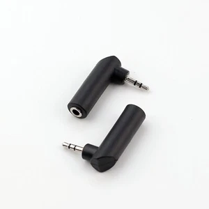 (Pack of 2) Right Angled 3.5mm Jack to 2.5mm Male Stereo Headphone Audio Adapter - Picture 1 of 5