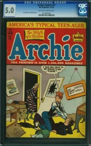 ARCHIE Comics   #21 Early issue SCARCE  CGC 5.0     1017903001 - Picture 1 of 1