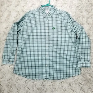 ll Bean Shirt Mens Casual Button Down long sleeve collared Plaid - Picture 1 of 10