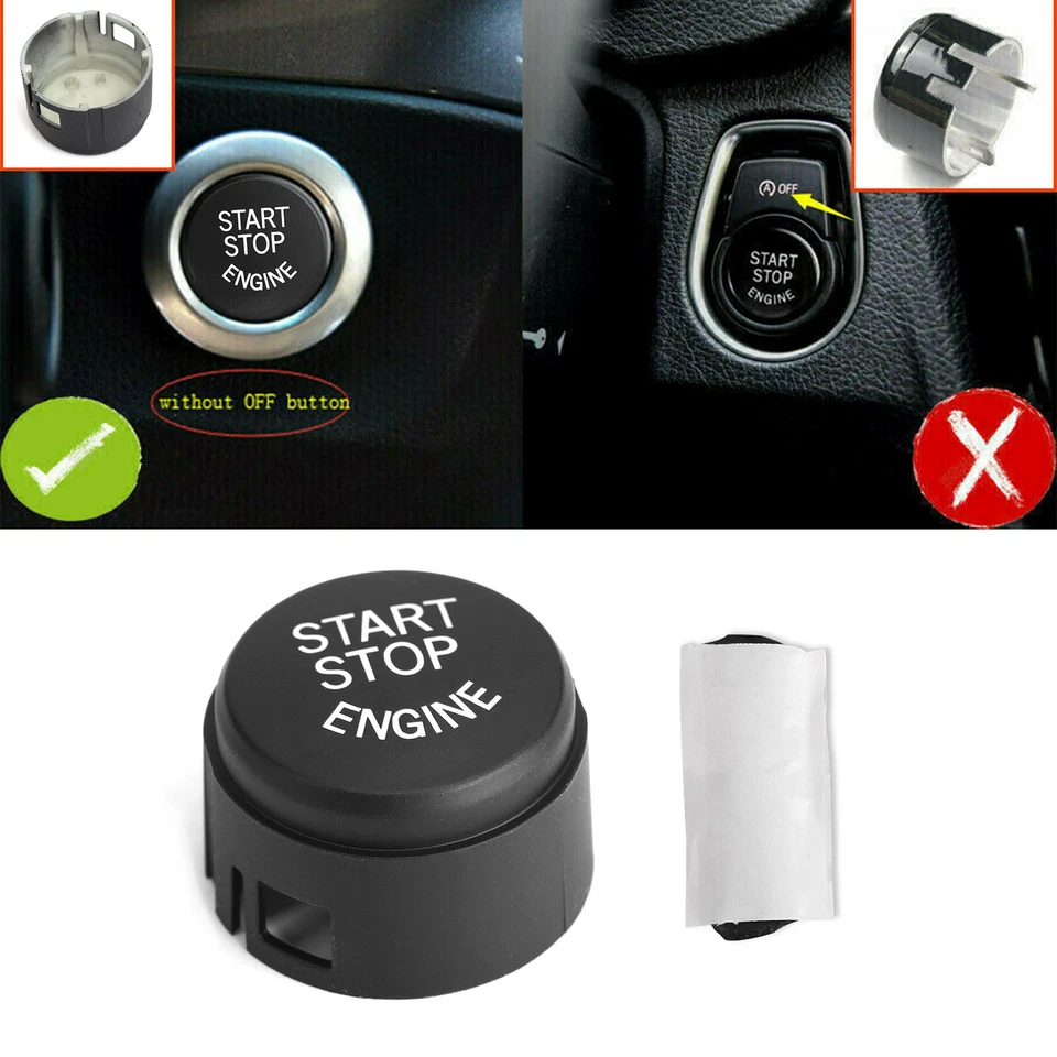 Black Start Stop Engine Push Button Switch Cover For BMW F31 F30 F21 F20 F15F25 Foto 1 de 4