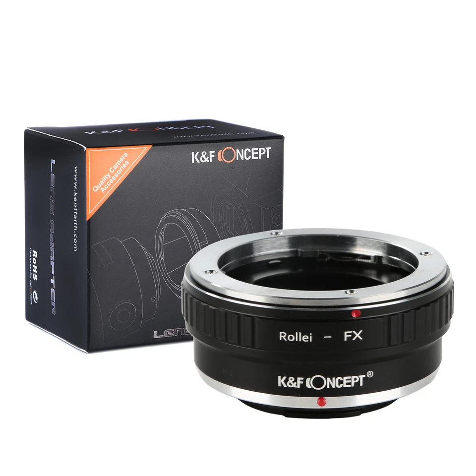 K&F Concept adapter for Rollei QBM mount lens to Fujifilm X-T10 X-Pro2 camera - Image 1 of 4