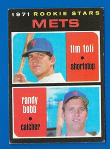 1971 Topps Baseball Card #83 Rookie Stars Mets Tim Foli Randy Bobb