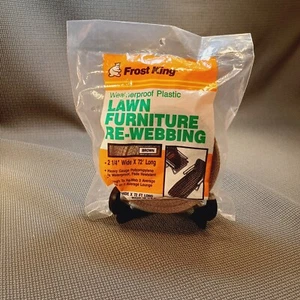 Neu aus altem Lagerbestand Vintage braun Frost King Rasenmöbel neu Gurtband 2 1/4" breit 70 Fuß lang PW72B - Bild 1 von 9