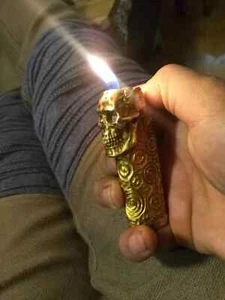 Pure Brass Lighter Case Cover Fits BIC J3 Lighter Retro Lighter Case Cover Gift - Picture 1 of 2