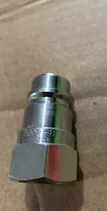 Hyd. Fitting Parker 6602-8-10 Coupler Nipple 1/2-14, 1/2 In. Steel, Series: 6600 - Picture 1 of 5