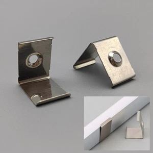 LED Metal Clips Mounting Holder Bracket for 19mm*19mm V shape Aluminum Channel - Picture 1 of 6