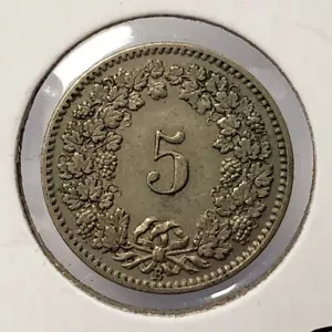 1904-B Switzerland 5 Rappen - SKU-F5284 - Picture 1 of 2