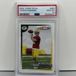 2005 Topps Total Aaron Rodgers Green Bay Packers RC Rookie PSA 10 GEM MINT - Picture 1 of 2