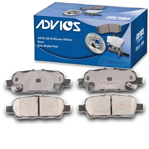 ADVICS Rear Disc Brake Pad Set for 2010-2018 Nissan Altima - Braking Tire kq - Picture 1 of 5