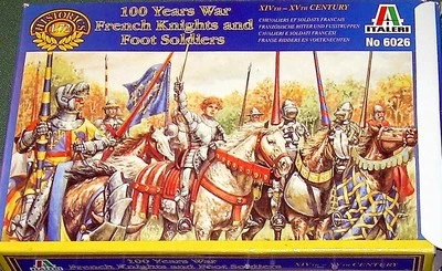 Italeri French Knights & Foot Soldiers  #6026  1/72 MIB Medieval 100 yrs War - Image 1 of 4
