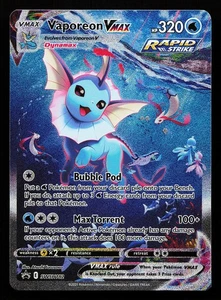 Vaporeon VMAX SWSH182 Carta Pokémon Promo Spada e Scudo - Foto 1 di 2