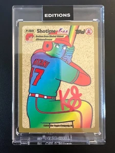 Topps Project 70 SHOHEI OHTANI by KEITH SHORE Artist Auto COA 30/30 Bookend #547 - Bild 1 von 3