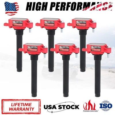 Paquete de 6 bobinas de encendido UF648 para Dodge Charger Dart Jeep Cherokee Ram Chrysler Foto 1 de 4