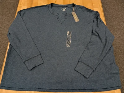 Camisa para mujer Natural Reflections Hillside térmica muesca cuello 1X azul marino brezo Foto 1 de 4