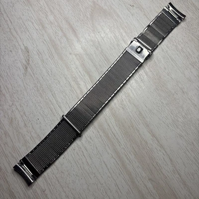 Vintage Used Forstner Komfit JB Champion Band Stainless Steel Mesh 15.5MM - Image 1 of 4