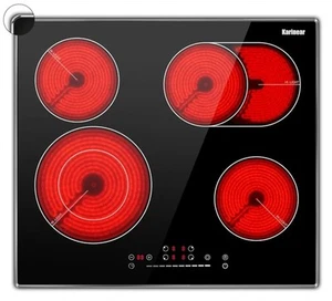 4 Burners Electric Cooktop 24 Inch,220-240v Bulit-in Electric Ceramic - Picture 1 of 13