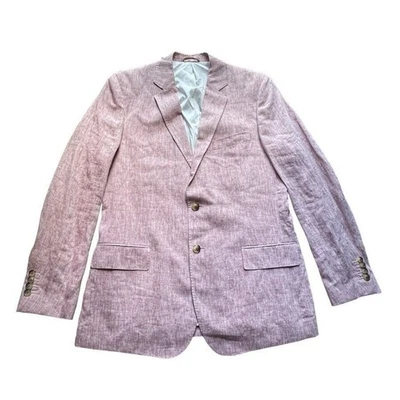 NWOT Vineyard Vines Blazer Men 42 L Soft Red Pure Linen Sport Coat Jacket 1J0126 - Image 1 of 4