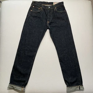 Evisu Jeans Mens Fits 28x31 Blue Made Japan Raw Selvedge Denim Daicock Gamane - Picture 1 of 17