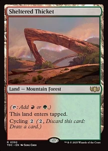 Sheltered Thicket  [Tarkir: Dragonstorm Commander] Magic MTG - Picture 1 of 1