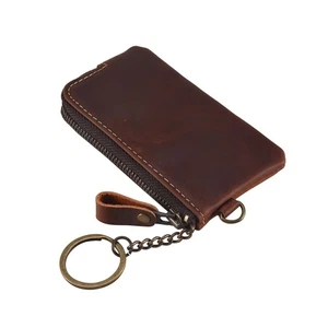 Echtes Leder Herren SchlüSselbrieftasche, ReißVerschluss HaushäLterin Beute4709 - Bild 1 von 7