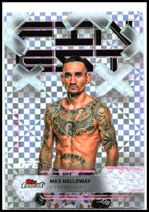 2025 Topps Finest UFC - Checkerboard Refractors #45 Max Holloway - Picture 1 of 2