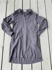 Anthropologie Bella Dahl Damen Größe Extra Small Tunika Etuikleid grau Boho - Bild 1 von 7