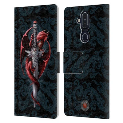 OFFICIAL ANNE STOKES DRAGONS LEATHER BOOK WALLET CASE FOR MICROSOFT NOKIA PHONES - Image 1 of 4