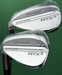 Cleveland RTX6 Zipcore Wedge Set LEFT Hand 52-10*, 58-06* Steel DG Spinner NEW! - Picture 1 of 5