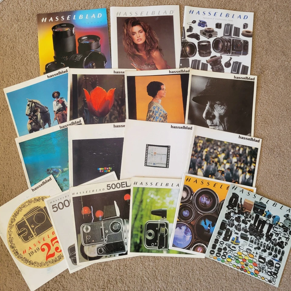 Lote de 17 folletos guías catálogos literatura cámara Hasselblad vintage años 60-90 Foto 1 de 2