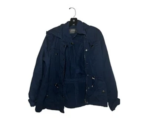 Ashley by 26 International jacket womens size L Blue full zip denim With Pocket - Picture 1 of 6