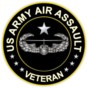 US Army Air Assault Veteran Bumper Sticker Military Vinyl Soldier Decal 5" - Bild 1 von 3