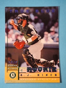 1998 Leaf Rookies & Stars TRUE BLUE RC A.J. Hinch Athletics A's #210 /500 ⚾ - Picture 1 of 2