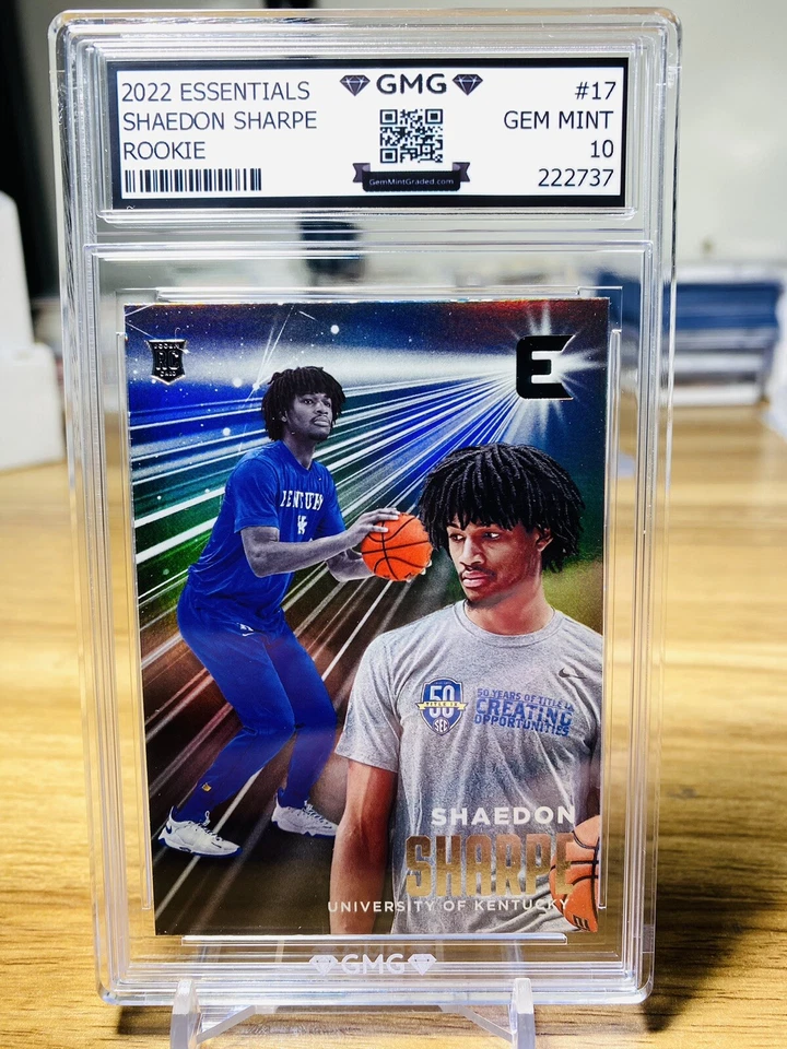 2022 Essentials Draft Shaedon Sharpe Rookie #17 GMG Graded 10 Gem Mint 💎 RC  - Image 1 of 1