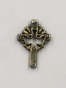 Vintage Dove Cross Lapel Pin - Picture 1 of 2