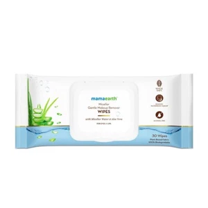 Mamaearth Micellar Gentle Makeup Remover Wipes - 30 - Picture 1 of 2