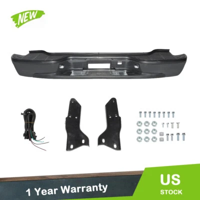 Black Steel Rear Step Bumper New For 00-06 Chevrolet Tahoe Suburban GMC Yukon Foto 1 de 4
