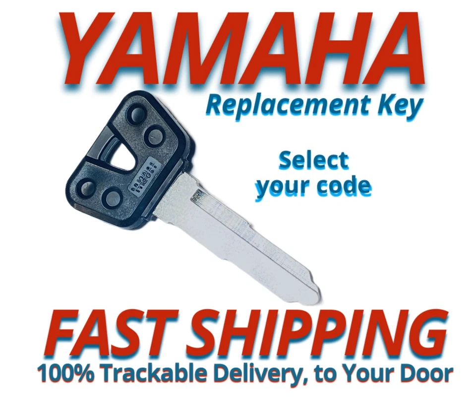 Yamaha Motorcycle Scooter ATV Keys Replacement Key Cut to Code B39810-B59597 - Image 1 of 3