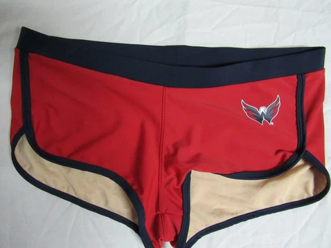 Washington Capitals Womens Medium Screened Bikini Bottom C1 345 Cover