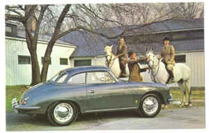 Porsche Coupe 1958 - Postal publicitaria original - Imagen 1 de 2