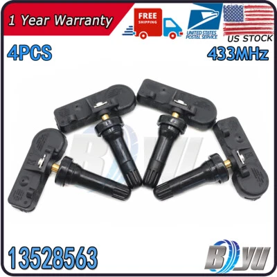 13528563 New 4pcs Tire Pressure Sensors TPMS For 2019-2023 Silverado Sierra 1500 - Image 1 of 4