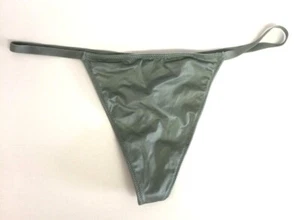 Sexy Tanga Bragas Victoria's Secret Tejido Verde Espalda Tanga Tanga Talla M Sólido - Imagen 1 de 15