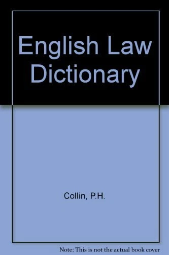English Law Dictionary By P.H. Collin - Image 1 of 1