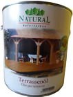 Natural Terrassenöl 0,75l farblos Firnis Hartholzöl Terassenöl Dielen Blanken ÖL